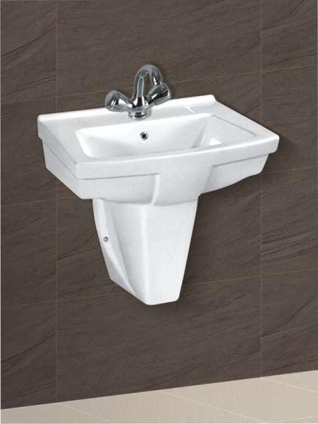 Lavabo Yarım Ayak  - Cubik half_01