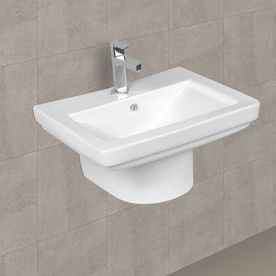 Wash Basin Half Pedestal  - Comfort