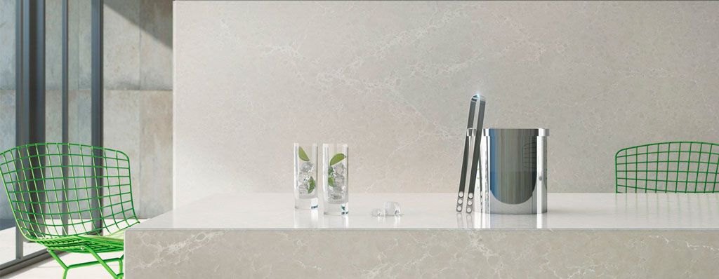 Alpine Mist stone Quartz countertop