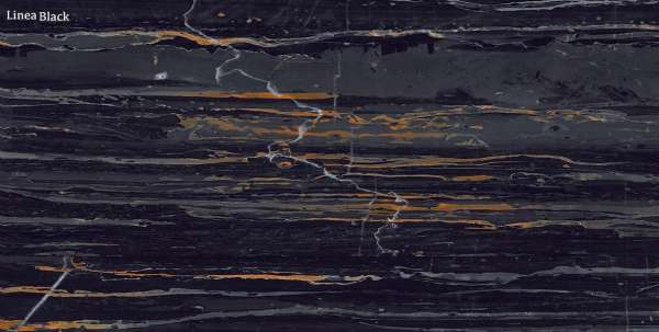 Glazed Porcelain Tiles - 600 x 1200 mm ( 24 x 48 inch ) - Linea Black