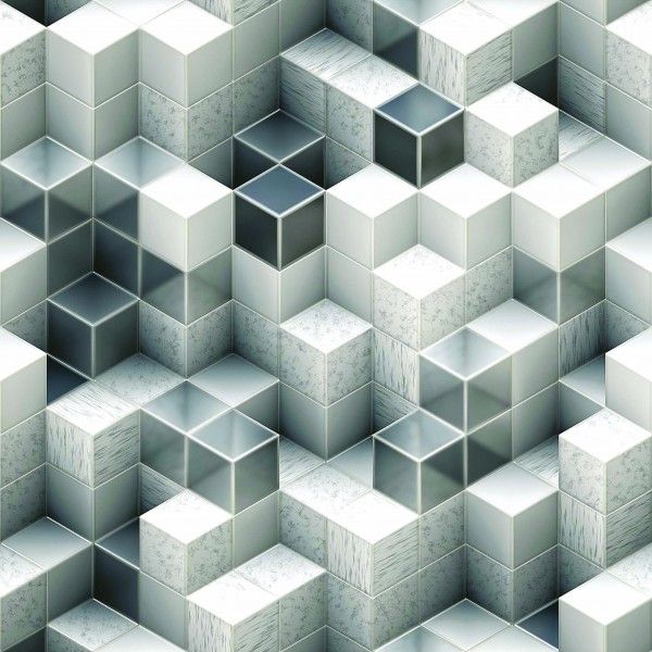 3D Tiles - Any Size - MATRIX GRAY