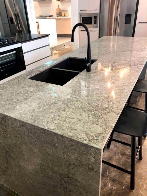 Turbine Grey stone Quartz countertop