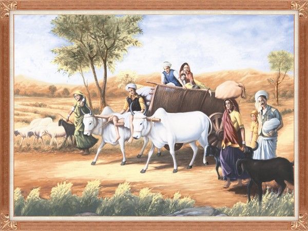 duvar fayans fiyatları - 250 x 375 mm (10 x 15 inç) - Rectangular Matt | Village Life | Poster Tile 250x375mm  P-1060-(8 Pcs)