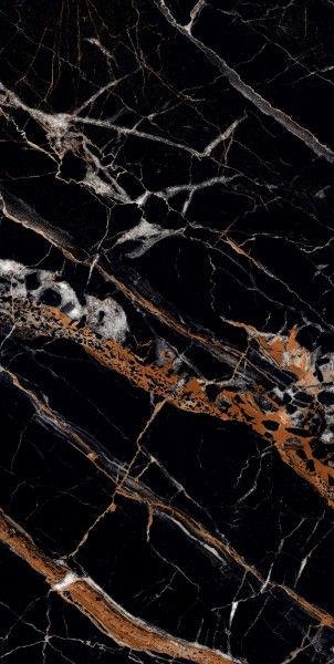 Glazed Porcelain Tiles - 600 x 1200 mm ( 24 x 48 inch ) - ROMANO BLACK_01