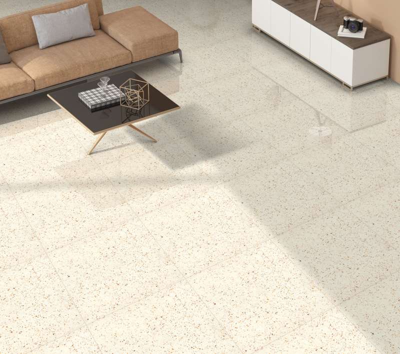 Double agbara Vitrified Tiles - 600 x 600 mm (24 x 24 inch) - GRANITE CHOCHO CHIPS - LT