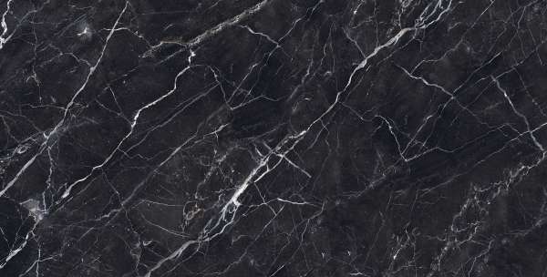 Glazed Porcelain Tiles - 600 x 1200 mm ( 24 x 48 inch ) - MEDICEO BLACK-R3