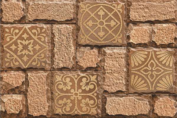 Exterior / Elevation Tiles - 300 x 450 mm  ( 12 x 18 inch ) - JAVA 04