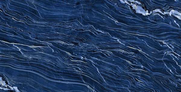 पीजीवीटी और जीवीटी टाइल्स - 600 x 1200 मिमी (24 x 48 इंच) - BLUE MARQUINA