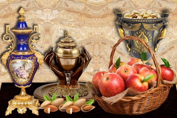 Poster tiles - 600 x 1200 mm ( 24 x 48 inch ) - Apple Picture | kitchen Wall Tile -600x1200mm -5032