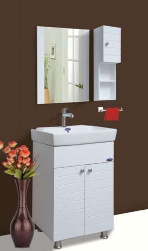 Cabinet Vanity  - 24 Inch White Modern Bathroom Vanity with Sink