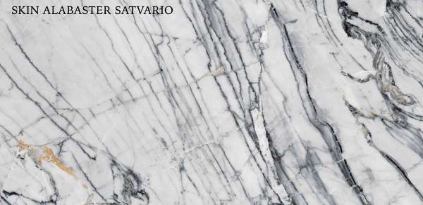 крупноформатный керамогранит - 600 x 1200 мм (24 x 48 дюймов) - SKIN ALABASTER SATVARIO P1  copy