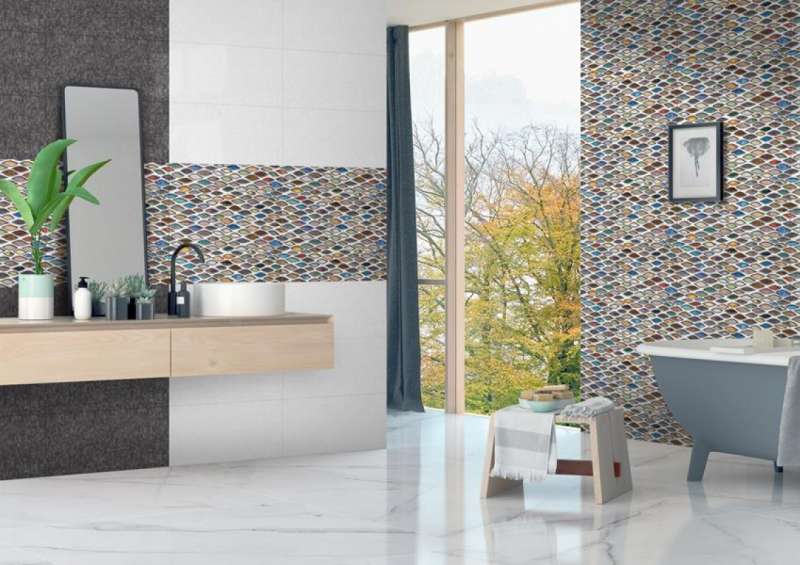 piastrelle bagno - 300 x 600 mm (12 x 24 pollici) - Art_Glossy-86-D