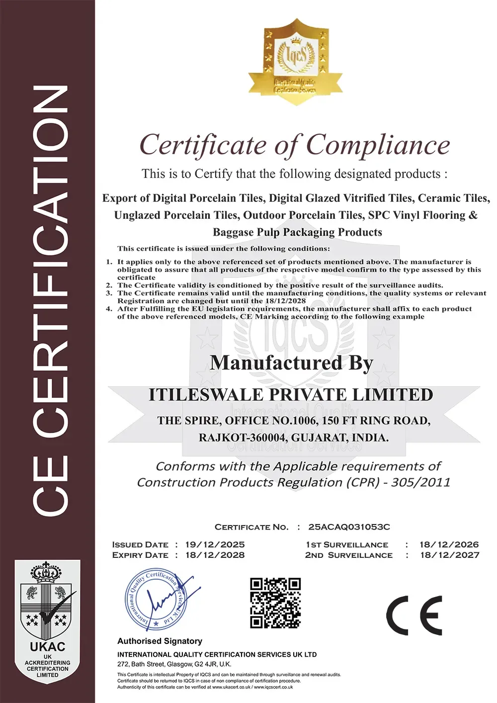 Certificate 1