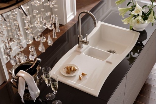 Glass Undermount Kitchen Sink