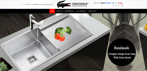 Crocodile Steel Sinks