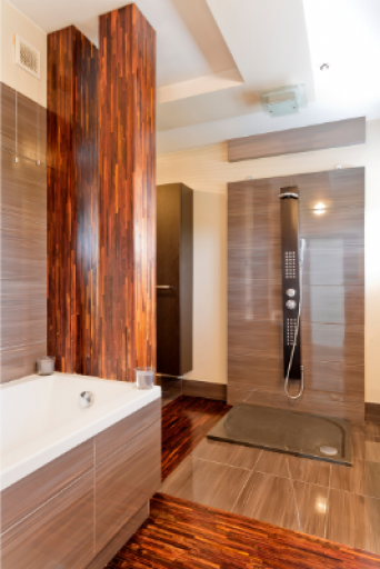 Wood Look Tiles In Bathroom