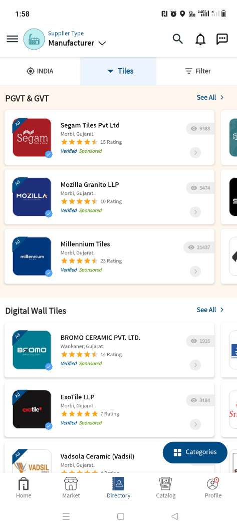 Find Nearest Tile Manufacturer List - Tileswale App