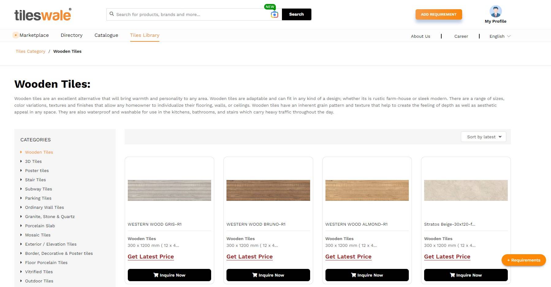 Explore Tileswale's Extensive Collection of Wood Look Floor and Wall Tiles