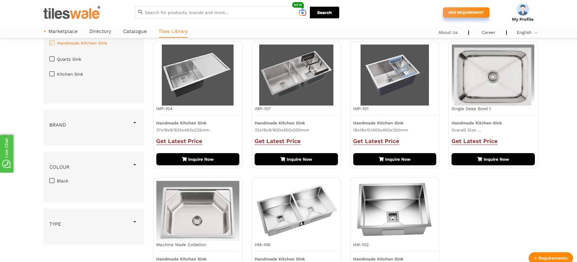 Tileswales Collection of Handmade Kitchen Sinks