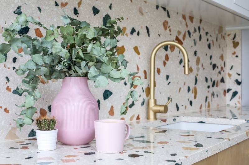 Terrazzo Countertops and Backsplashes