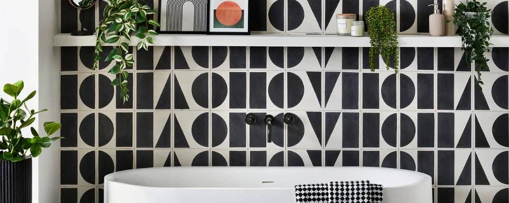 Monochrome Tiles Size and Shape