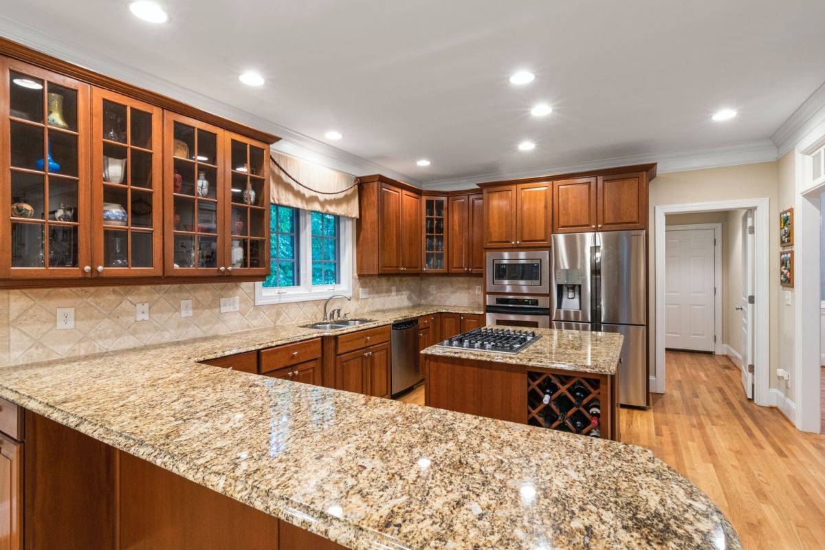 Brown and Beige Granite