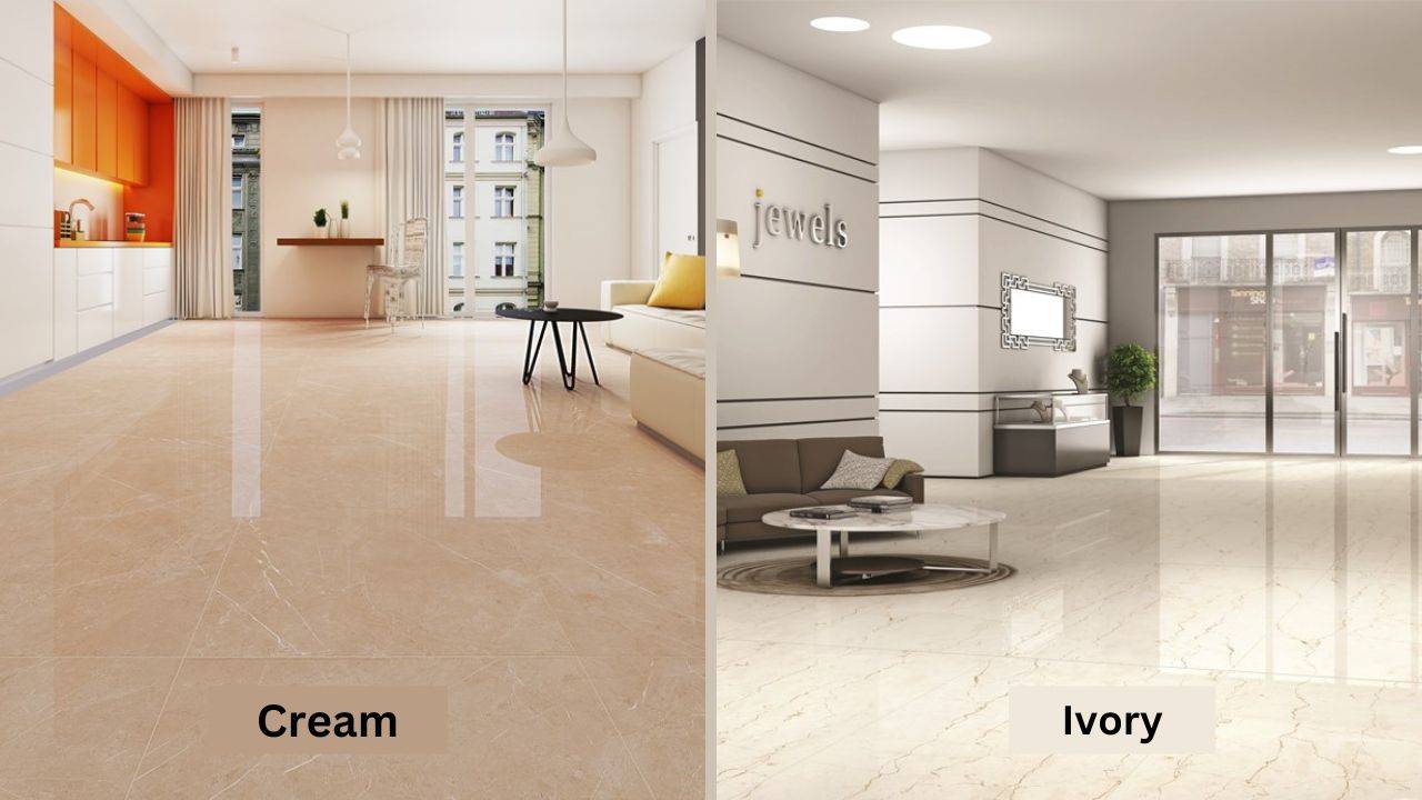 Differences Between Ivory and Cream Tiles