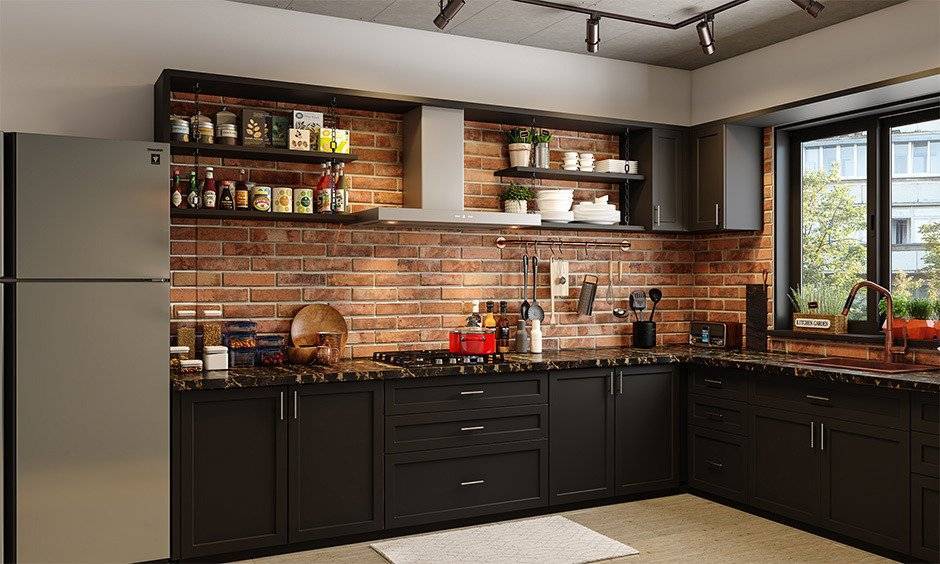 Brick Tiles in Kitchen