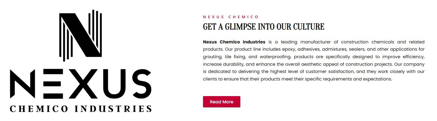 Nexus Chemico Industries - Tiles Grout Companies in India