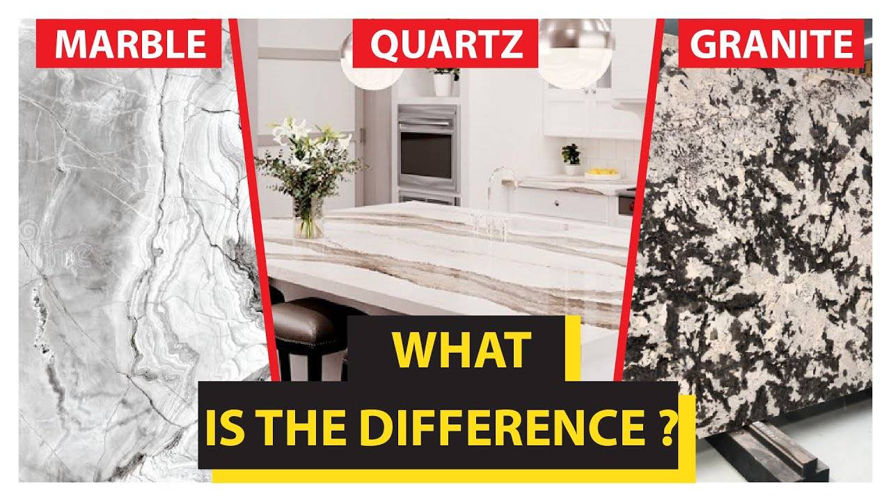 Marble vs Quartz vs Granite