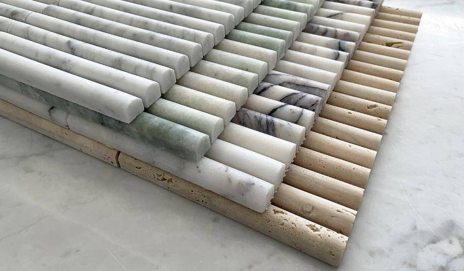 large fluted tiles