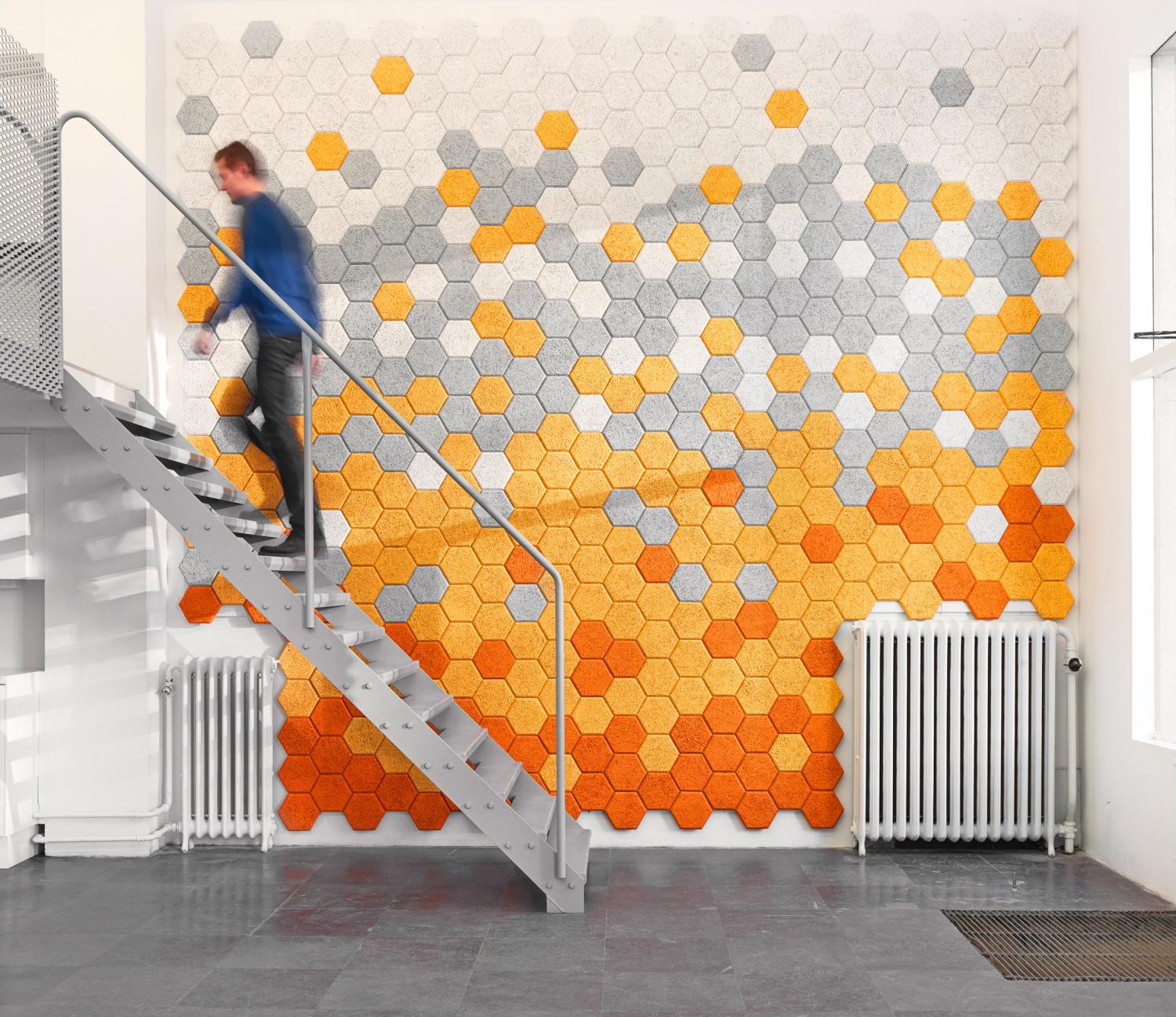 hexagonal wall tile