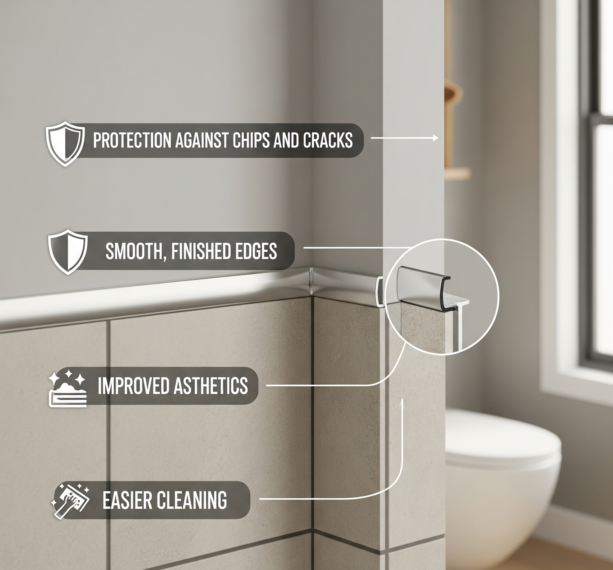 Pros of Using Tile Corner Trim