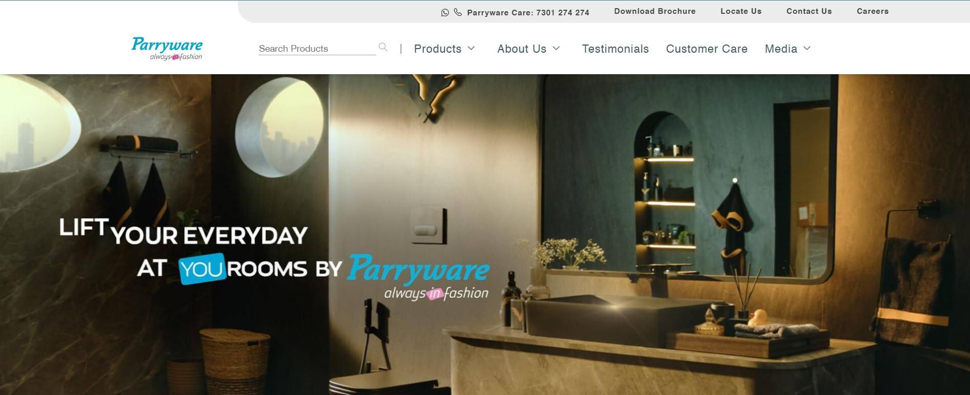 Buy PARRYWARE CUTE Range Wall Mount WATER CLOSET / TOILET BOWL (White) |  360x480x350 mm, Solid N Soft Close Seat and Cover | Western Toilet/Water  Closet(EWC) For Bathroom | C884646 Online at, image size:1893x772