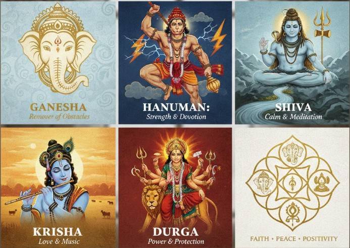 Spiritual Poster Tile Designs 