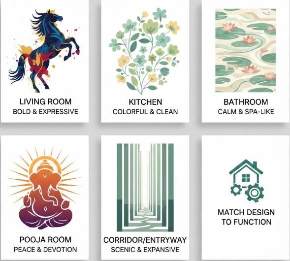 Poster Tiles by Room Type 