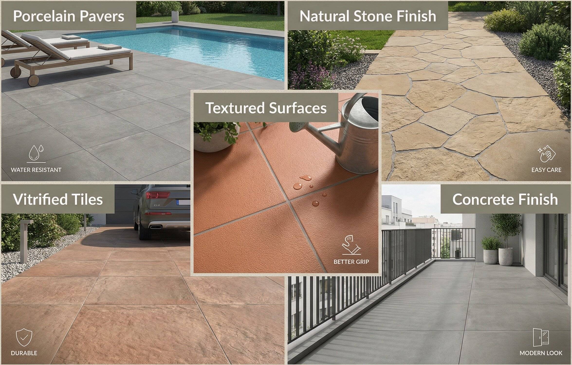 Types of Outdoor Tiles Available in India