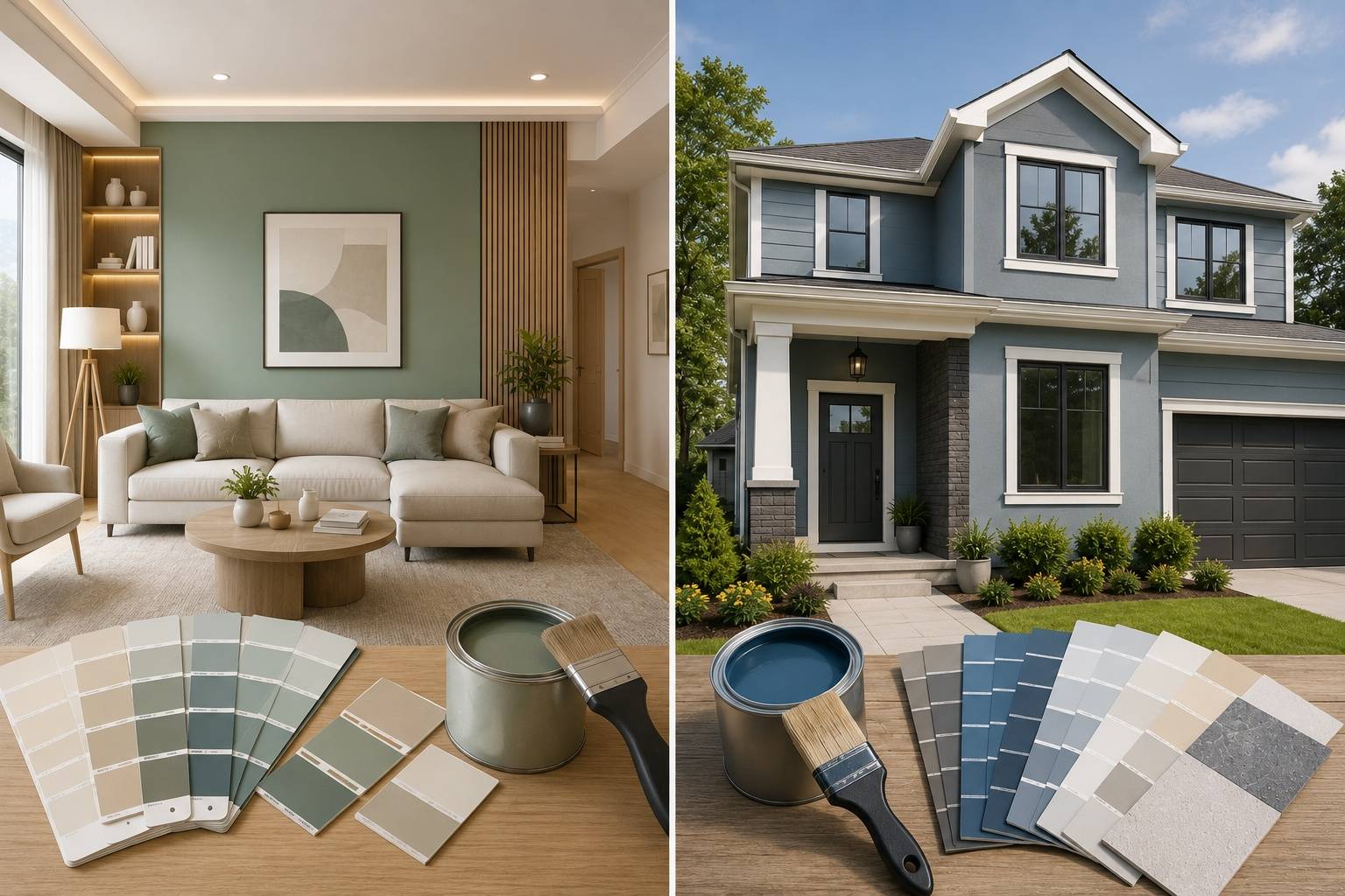 Interior Paint vs Exterior Paint Colors: Key Differences