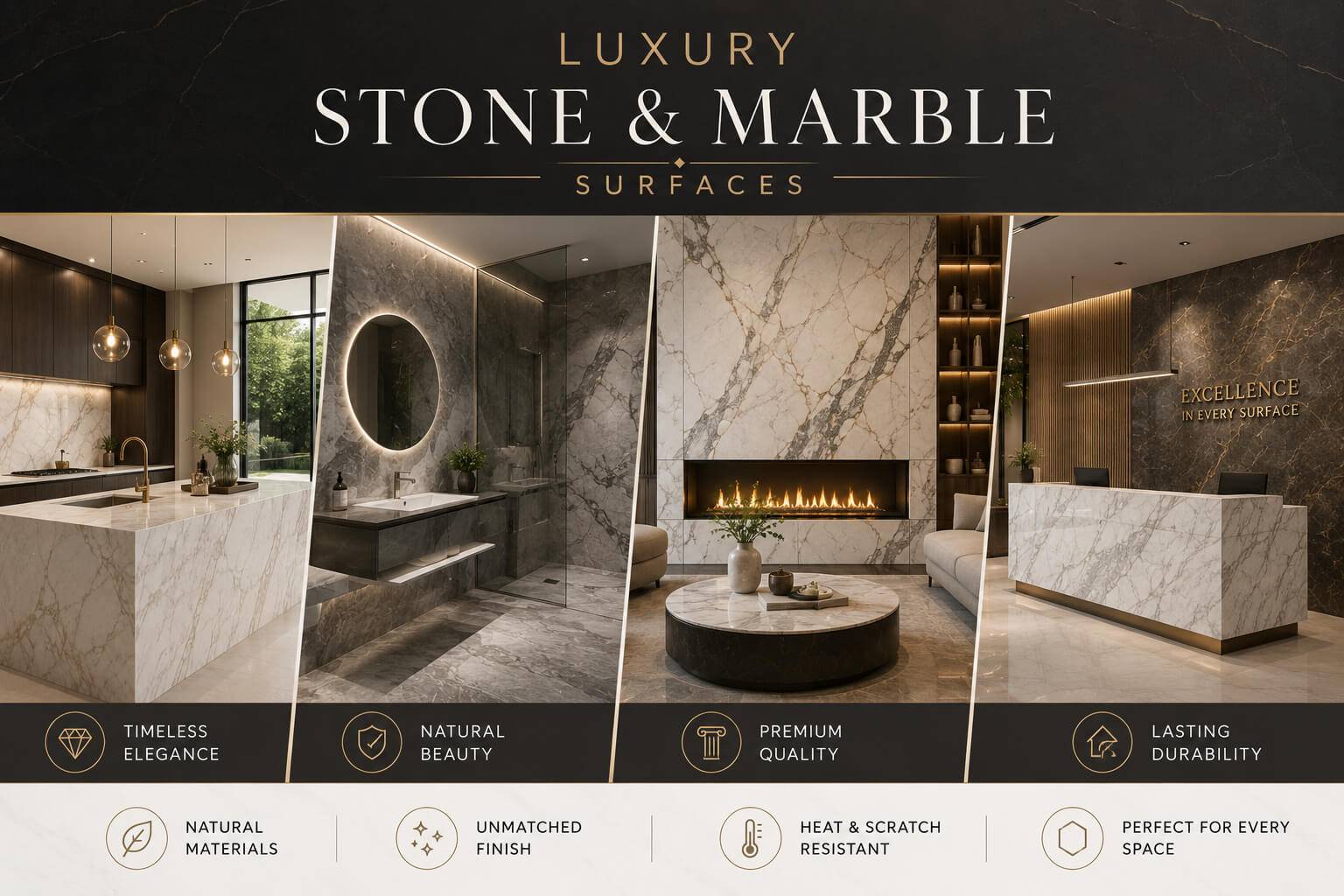 Luxury Stone and Marble Surfaces