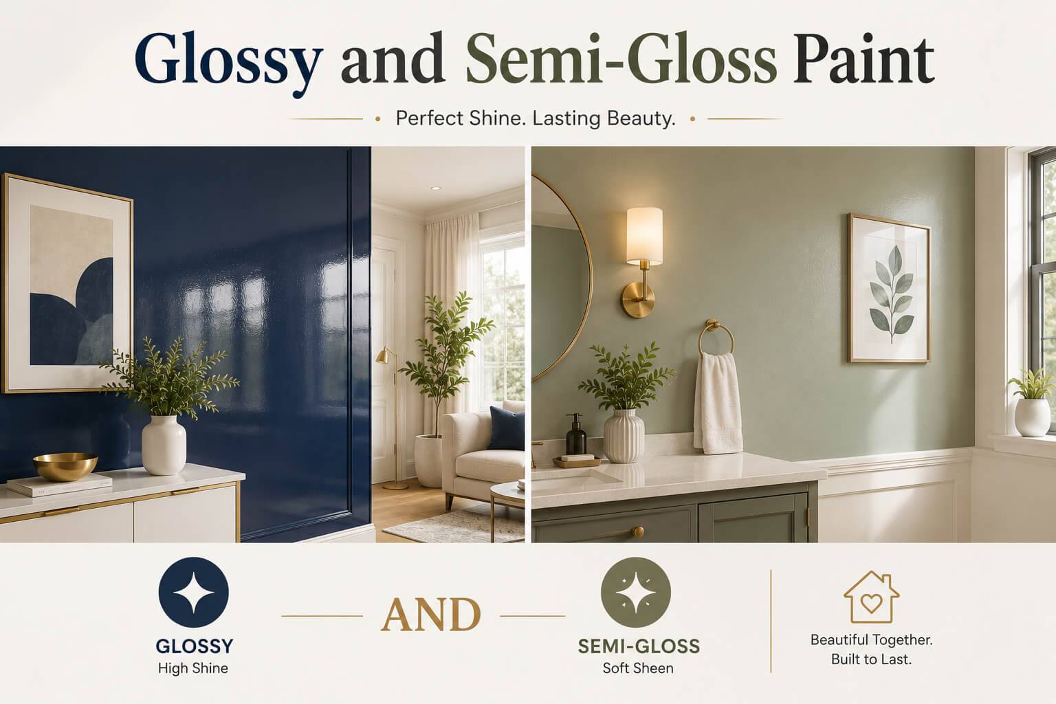 Glossy and Semi Gloss