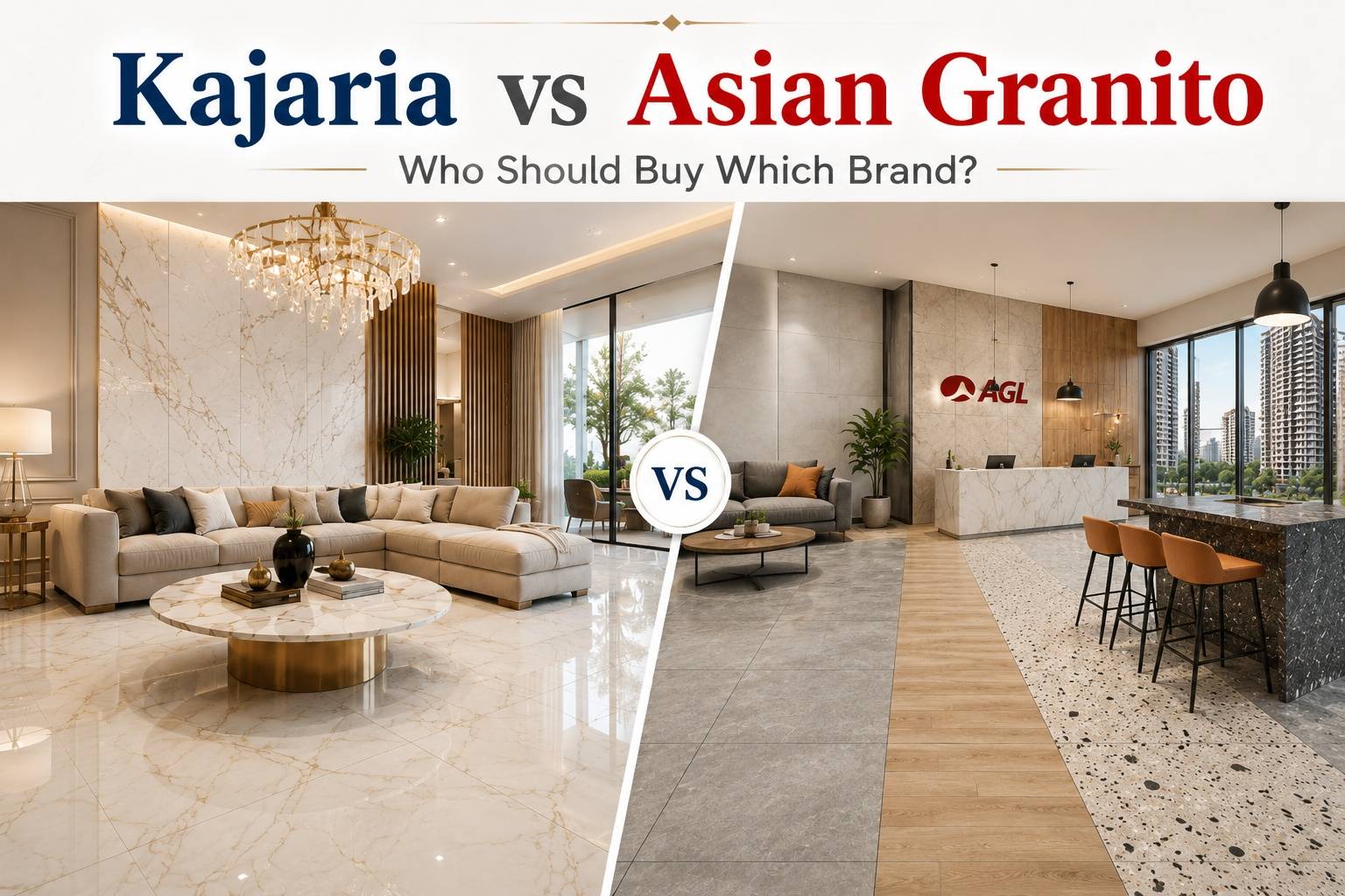Who Should Buy Which Tile Brand: Kajaria vs Asian Granito