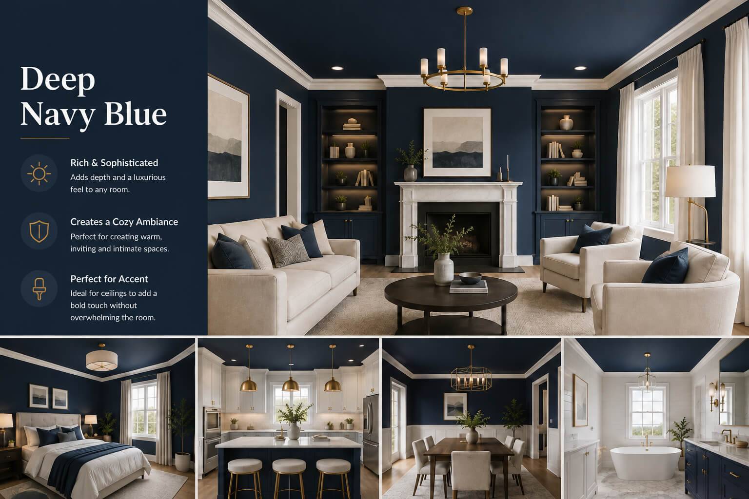 Deep Navy Blue