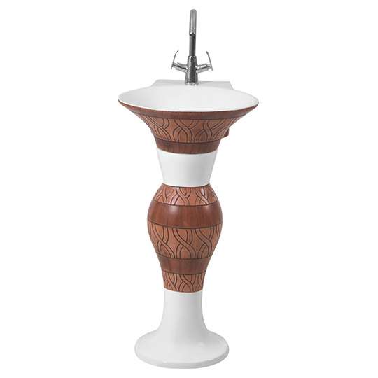 Wash Basin Pedestal - Dolphin Set 414