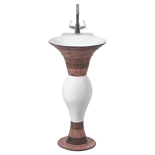 Wash Basin Pedestal - Dolphin Set 411